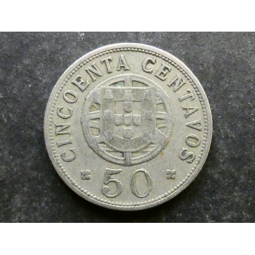 122 - COIN.  Angola, 50 Centavos, 1928, KM69, NF