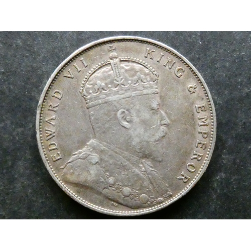 211 - COIN. Straits Settlements, British crown colony, Edward VII (1901-1910), silver Dollar, 1907, KM26, ... 