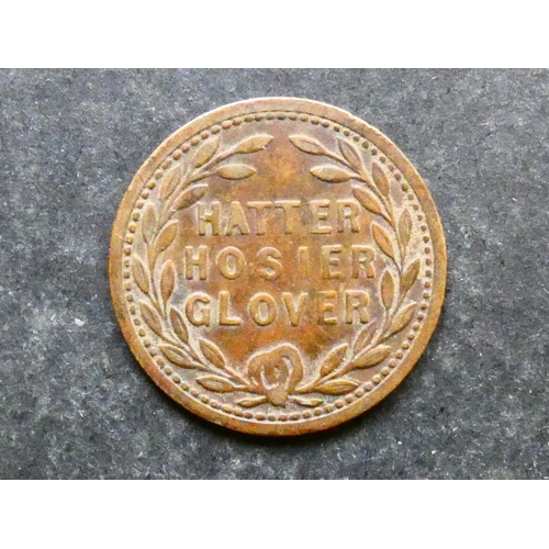 248 - TOKEN.  Great Britain, 19th Century unofficial Farthing, Cumberland, Carlisle, obverse; T.W. BORTHWI... 