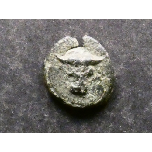 69 - COIN.  Ancient Greece, Crete, AE16, 2.67g, of Lappa, near modern-day Argyroupoli, after 250 BCE, obv... 