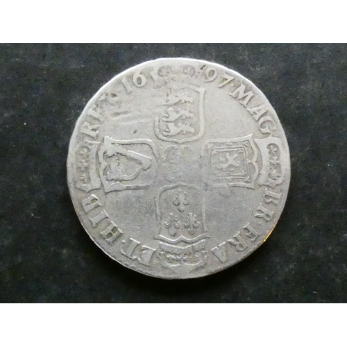 COIN. United Kingdom, William III (1694-1702), silver Halfcrown, 1697 ...