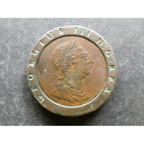 115 - COIN, United Kingdom, George III (1760-1820) copper Twopence, 1797 