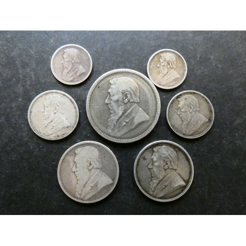 229 - COINS. South Africa, Zuid Afrikaansche Republiek, Threepence (1896, 1897), together with Sixpence (1... 