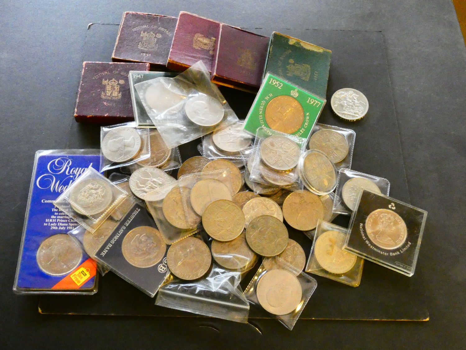 COINS. United Kingdom, George VI (1936-1952) and Elizabeth II (1952 ...