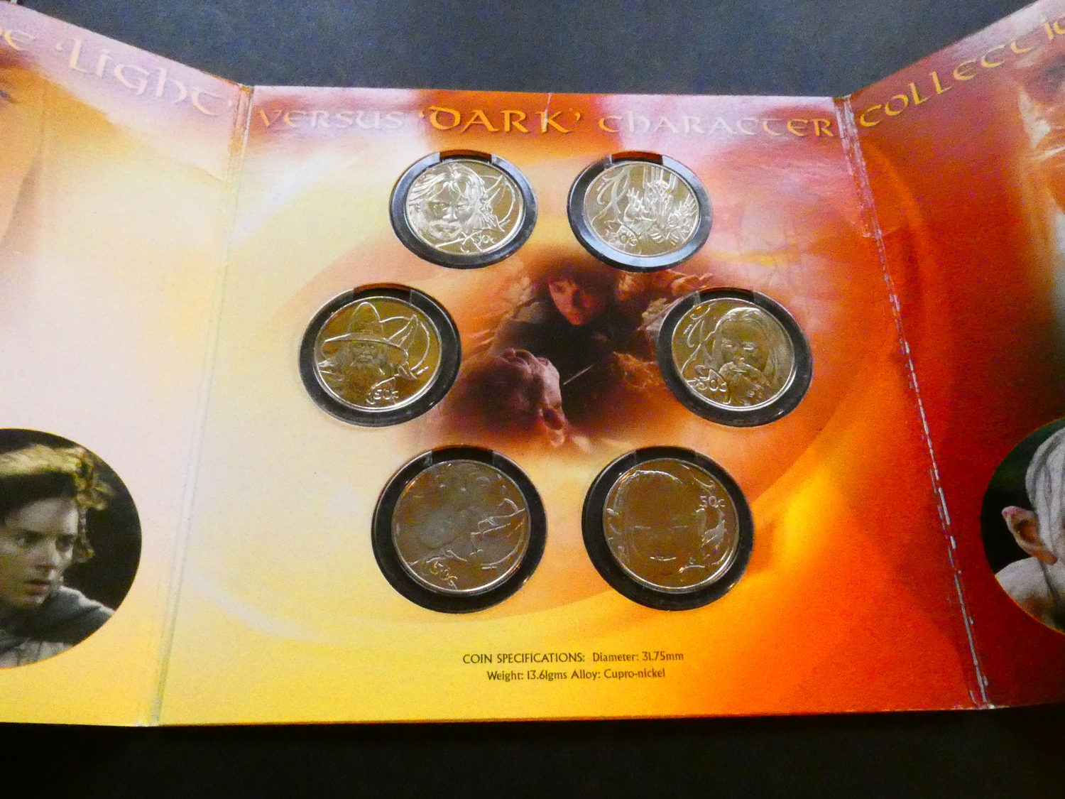 COINS. New Zealand, 6x copper-nickel 50 Cents, 2003, 