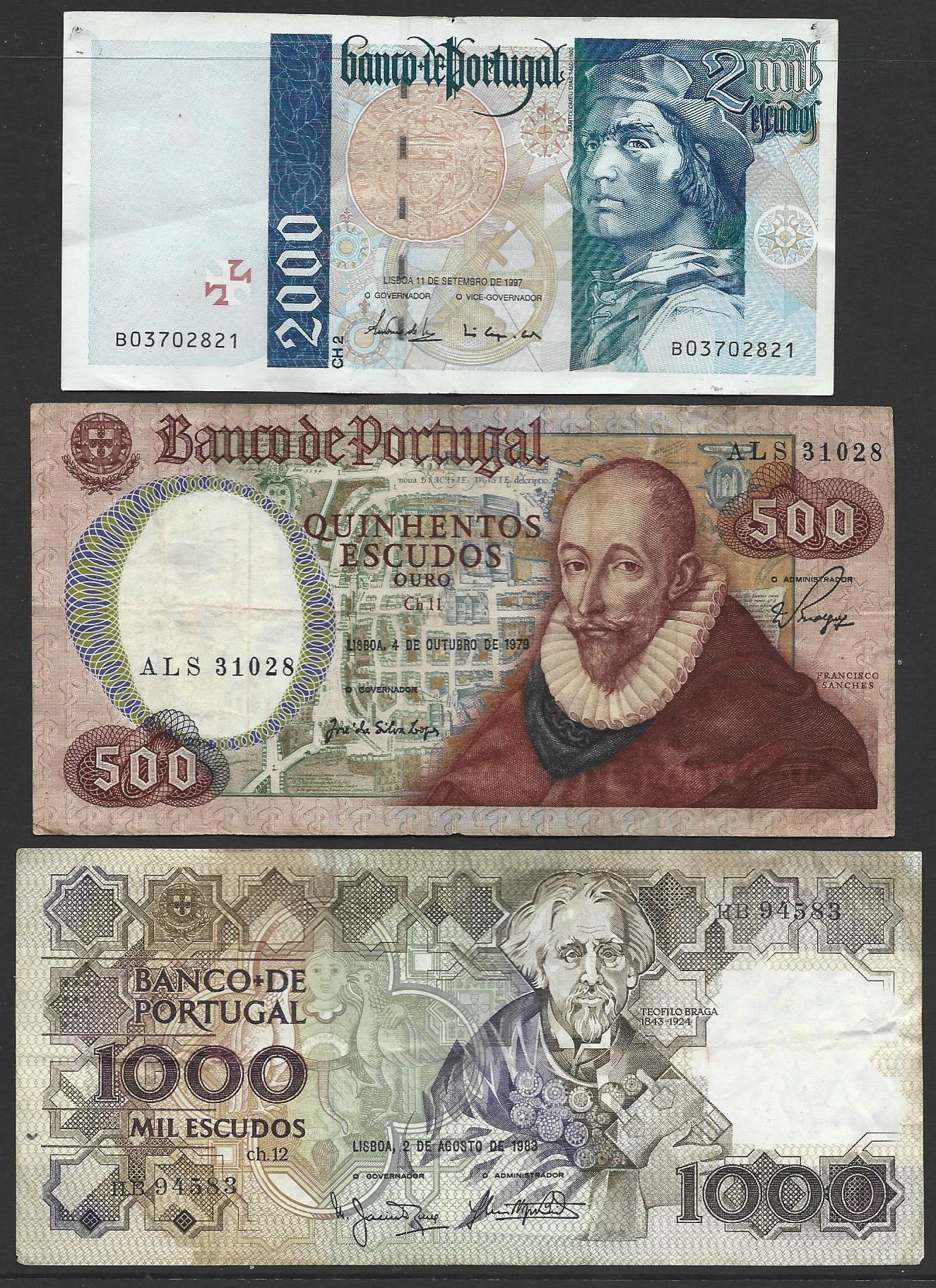 BANKNOTES. Portugal, 500 Escudos, 4th October 1979, sign. José da Silva ...
