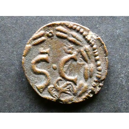 COIN. Roman Provincial (Greek Imperial), Elagabalus (218-222 CE), AE18 ...