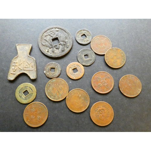 COINS. China, Empire and early Republic, small collection of cast 4x ...