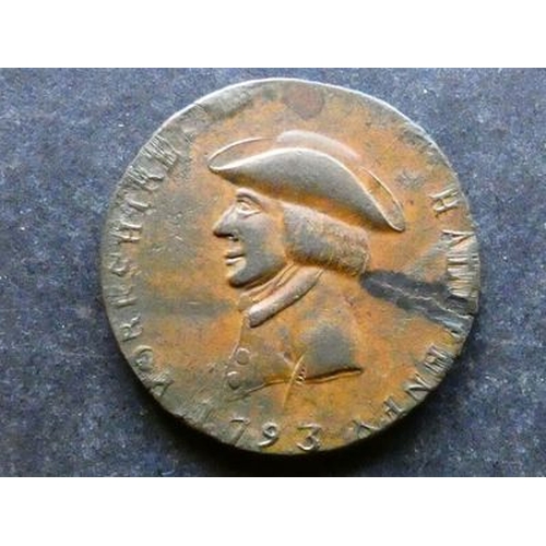 TOKEN. 18th Century tradesman's token, England, Yorkshire, Sheffield ...
