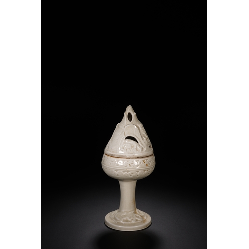 105 - A ding ware censer, boshanlu 21cm high, 9cm wide