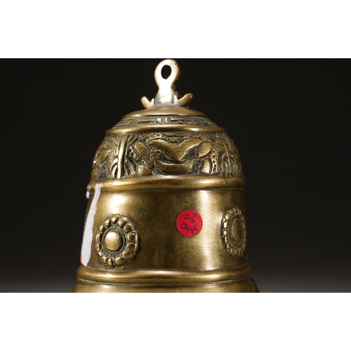 3 - A bronze ritual bell11cm high