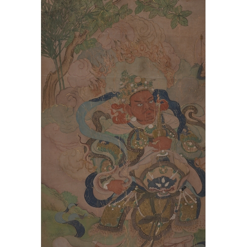 48 - In the manner of Yao Wenhan (19th / 20th century), heavenly official 113cm x 70cm