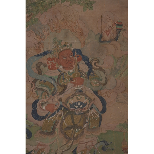 48 - In the manner of Yao Wenhan (19th / 20th century), heavenly official 113cm x 70cm