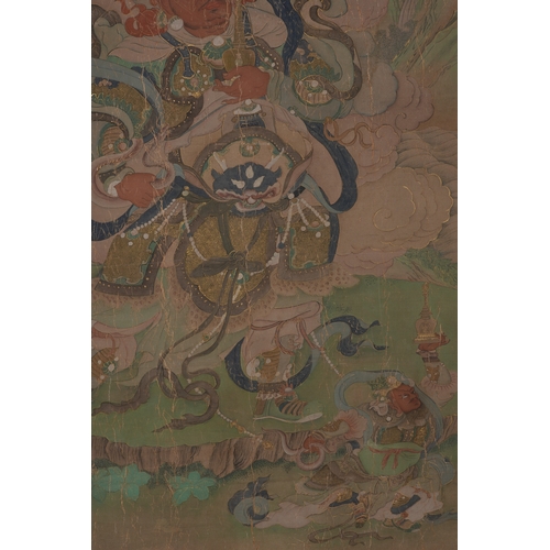 48 - In the manner of Yao Wenhan (19th / 20th century), heavenly official 113cm x 70cm