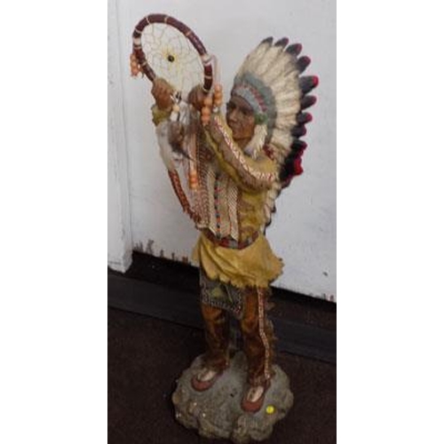 141a - Red Indian Dream Catcher figure