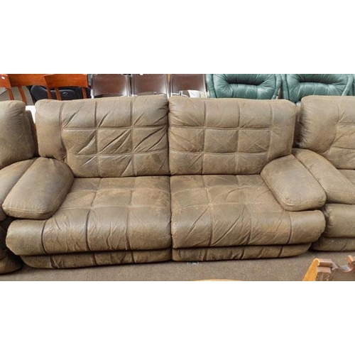 629 - 2x3 seater and chair reclining set