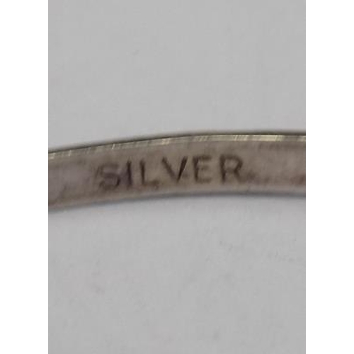 289 - Vintage silver christening bangle