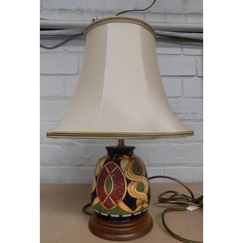 68 - Moorecroft L.S GoldL198/5  lamp & shade