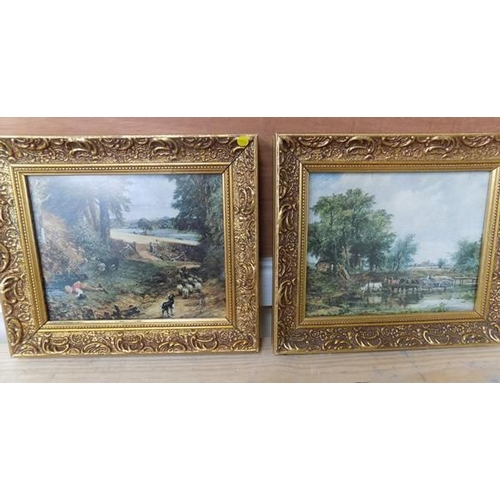 21 - Pair of miniature Constable prints