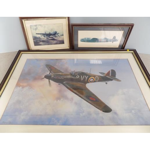 26 - Framed picture of Spitfire by Thomas Gower 25 1/2