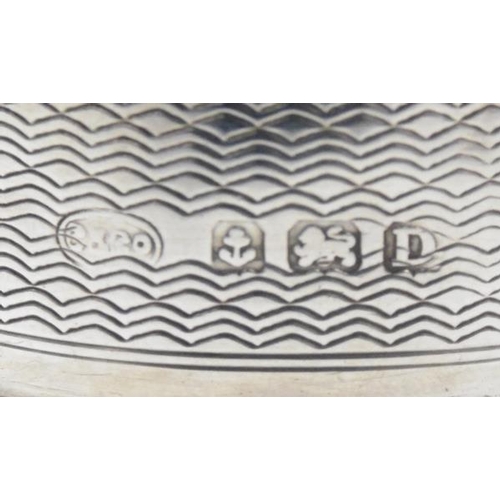 267 - Sterling silver napkin ring - Birmingham circa 1928 makers C&Co