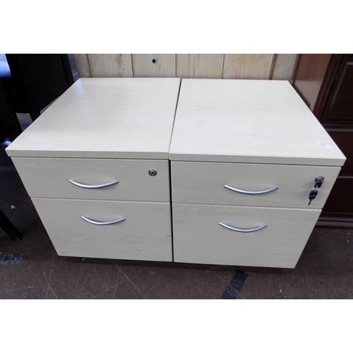 523 - Two drawer filing cabinet x 2 sets