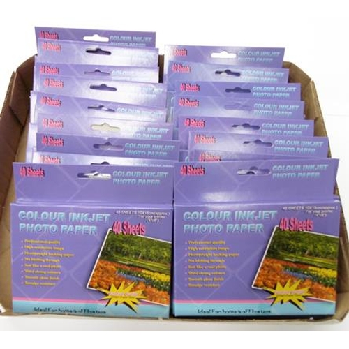 60 - Twenty packs of colour Inkjet photo paper