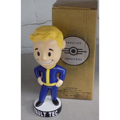 12 - Fallout 4 Vault Tech Pip Boy Bobble Head figure, with box, in good condition, approx. 7