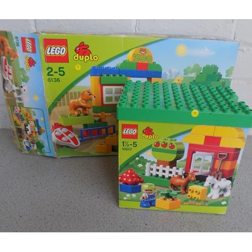 72 - Two x Lego Duplo 6136 + 10517 Zoo + garden (both complete)