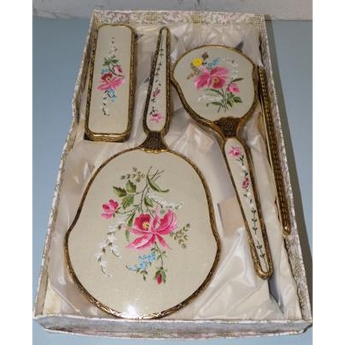 191 - Vintage boxed dressing table set