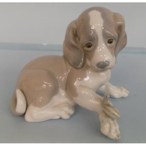 271 - Lladro puppy with snail on paw