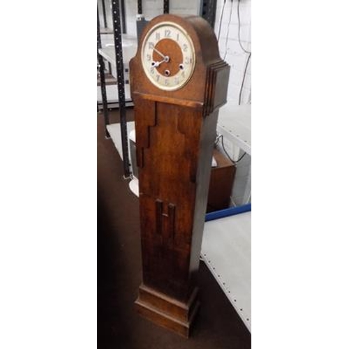 549 - Long cased hall clock made of Oak