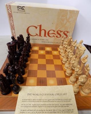 SAC (Studio Anne Carlton) 1966 world cup final chess set & board