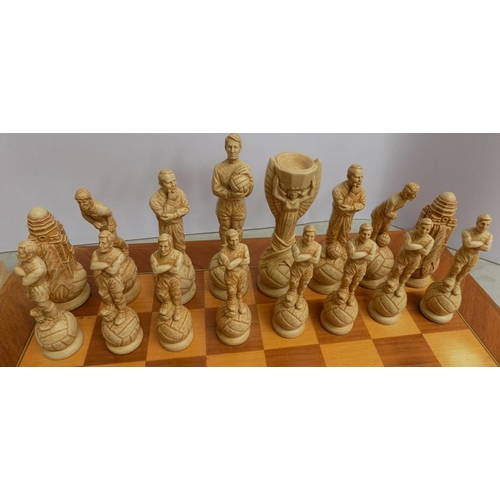 SAC (Studio Anne Carlton) 1966 world cup final chess set & board 