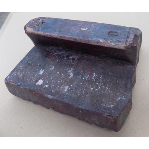 119 - Antique printing block