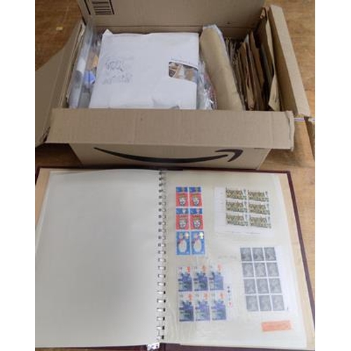 4 - Box of world stamps and albums