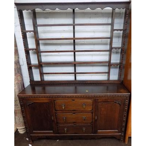 502 - Sideboard with large plate rack at back