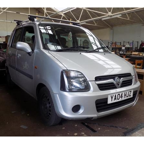 508a - Vauxhall Agila 1.2, 72,507 miles, MOT June, with Thule roof rack