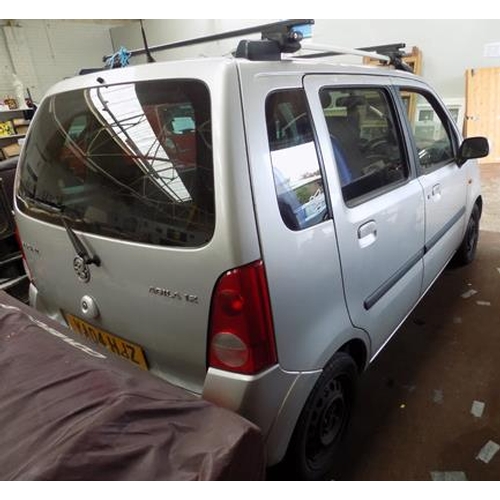 508a - Vauxhall Agila 1.2, 72,507 miles, MOT June, with Thule roof rack