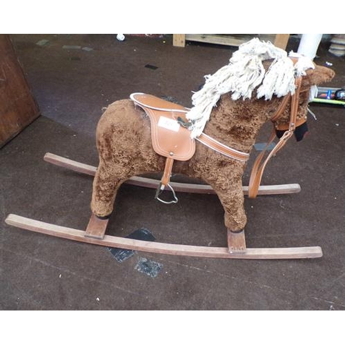 521 - Small wooden rocking horse