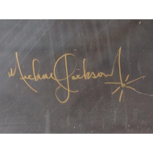 549a - Framed Michael Jackson limited edition print - signed by Michael Jackson