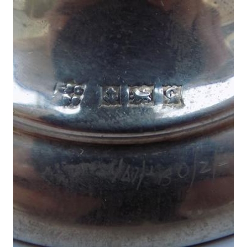 98 - 150g Sterlng silver bud vase, hallmarked Birmingham 1956