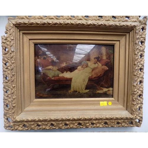 1010 - Pair of Victorian crystoleums in original frames. Approx size 13