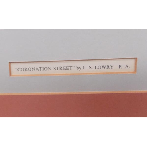 34 - Lowry print of Coronation Street