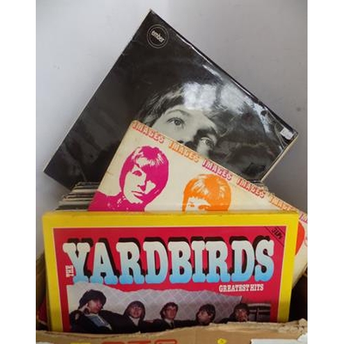 62 - Box of LPs, incl. Yardbirds box set