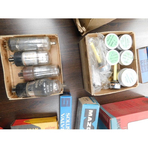 611 - Box of valves-vintage