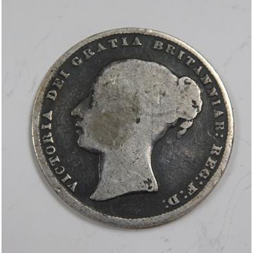 158 - 1865 Silver shilling