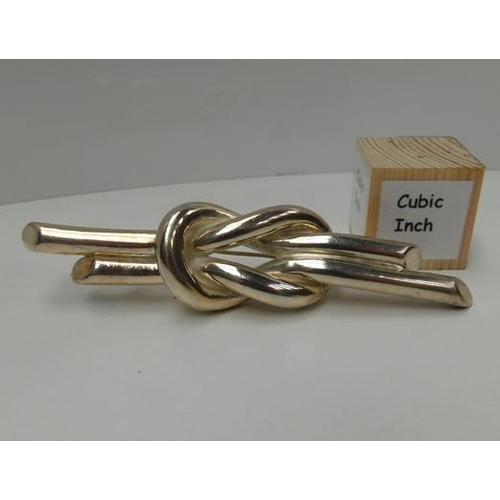 233 - 925 Italian reef knot brooch-large