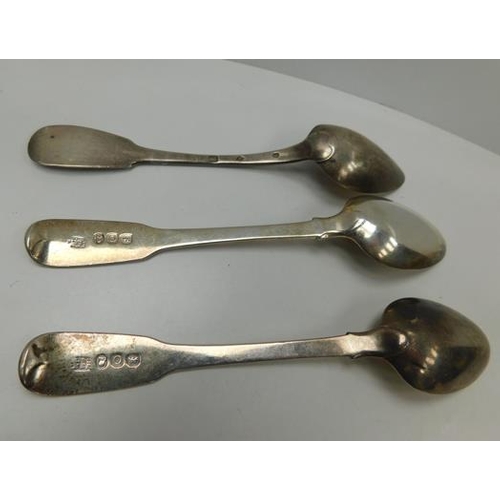 250 - Selection of 3 antique silver spoons