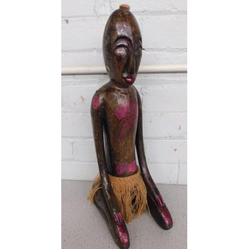 44 - African carved figure approx 21